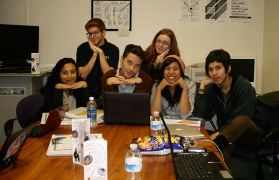 LGBTRC students hanging out.
