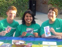 LGBTRC students working information booth.