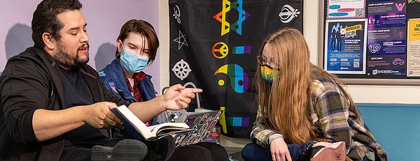 LGBTRC Students Reading and Listening