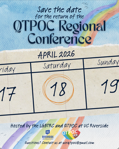 QTPOC Regional Conference 2026 Save the Date – April 18, 2026